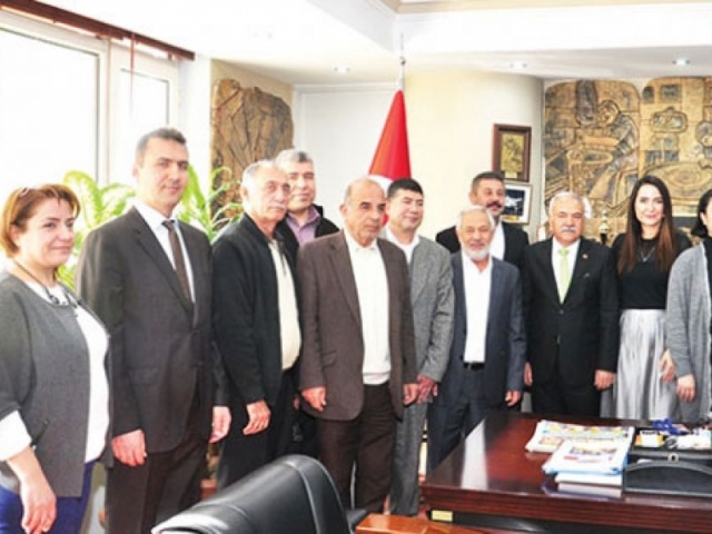 Mehmed Güveloğlu, Nihat Sözütek'i ziyaret etti.